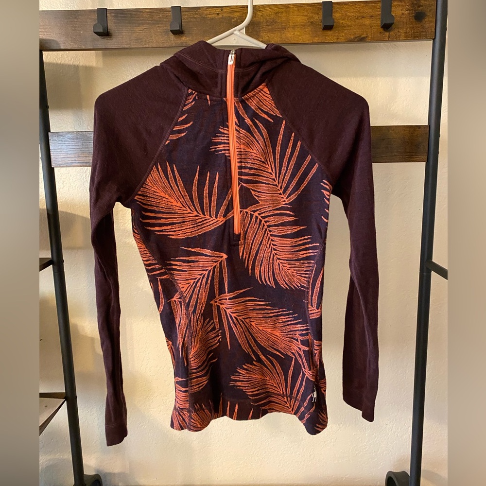 Smartwool baselayer 1/2 zip with hood